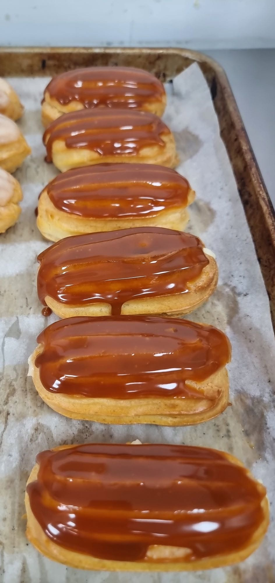 Еклери Карамел в тава